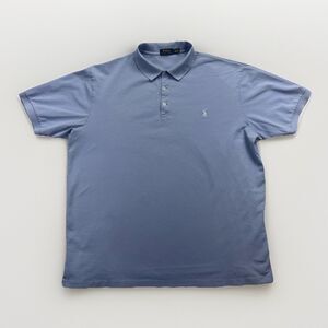 Polo Ralph Lauren Polo Shirt Mens 2XLT Blue Stretch Cotton Short Sleeve Big Tall